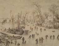 Brueghel Jan I de Fluweelen Brueghel Winter Landscape - Hermitage